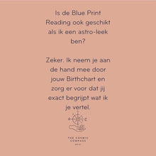 Afbeelding in Gallery-weergave laden, BLUE PRINT - GEBOORTEHOROSCOOP CONSULT